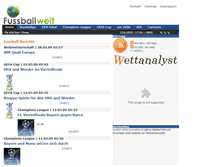 Tablet Screenshot of fussballwelt.org